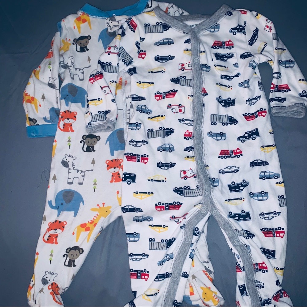 Two pairs of baby Pajama onesie’s
